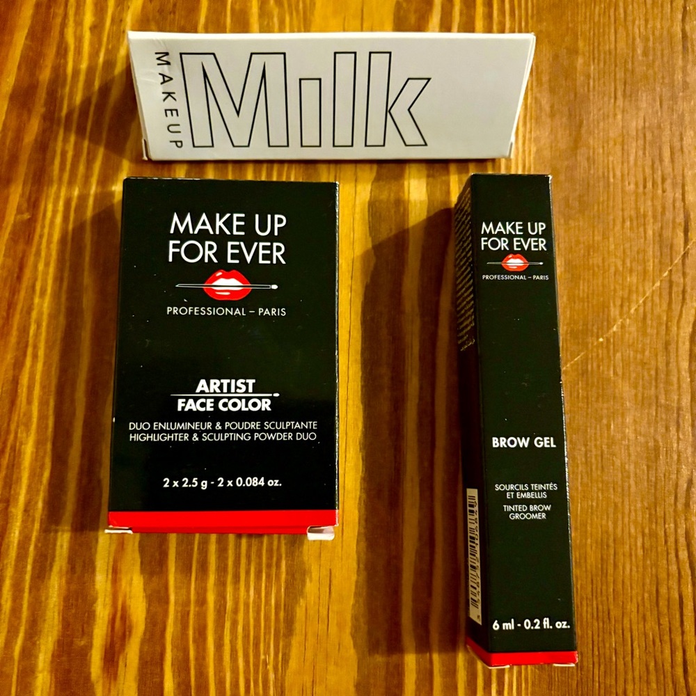 Make Up For Ever & MILK Beauty Bundle~ New in Box 3 Piece Bundle
